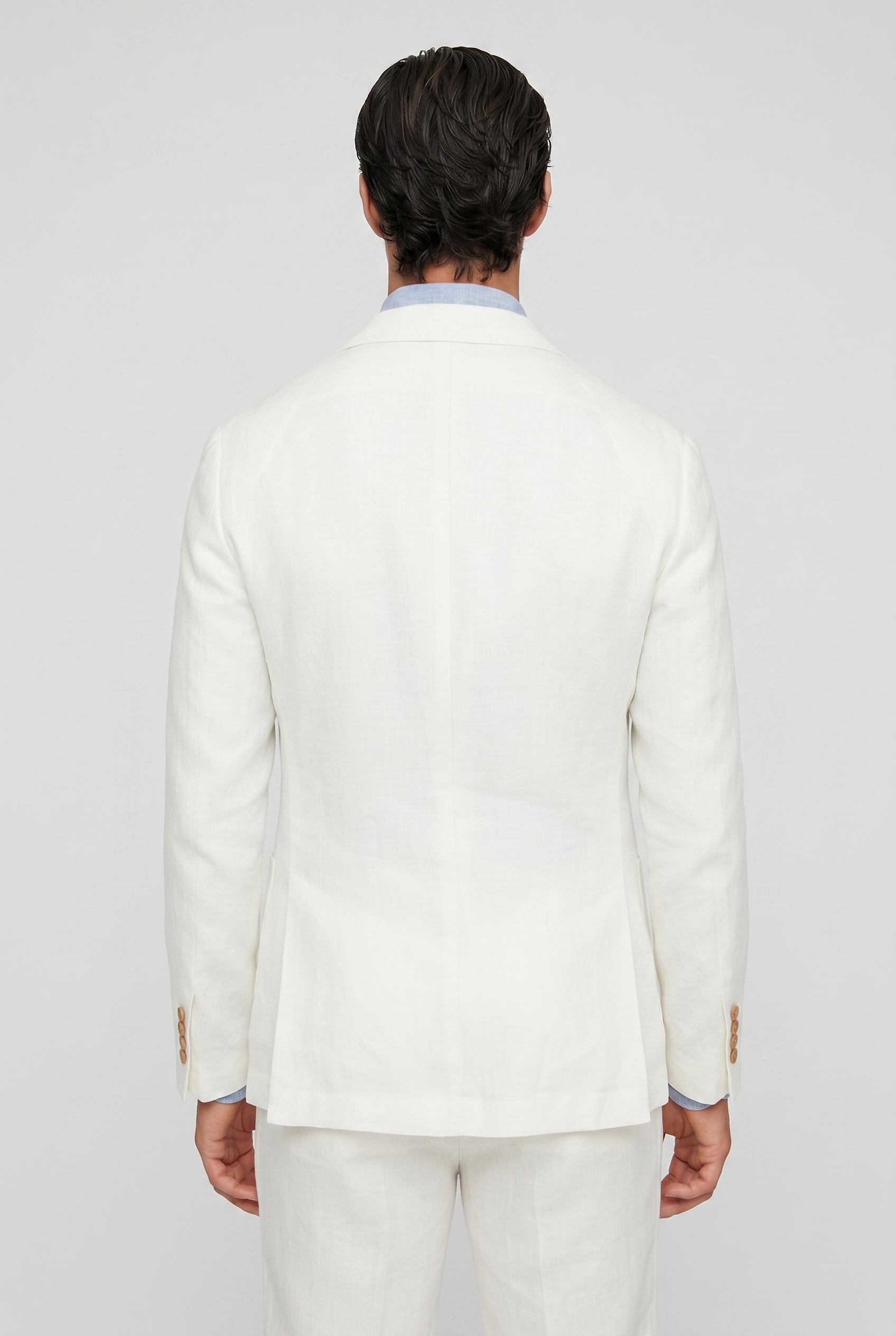 BRUNELLO CUCINELLI MEN'S OFF-WHITE DECONSTRUCTED BLAZER