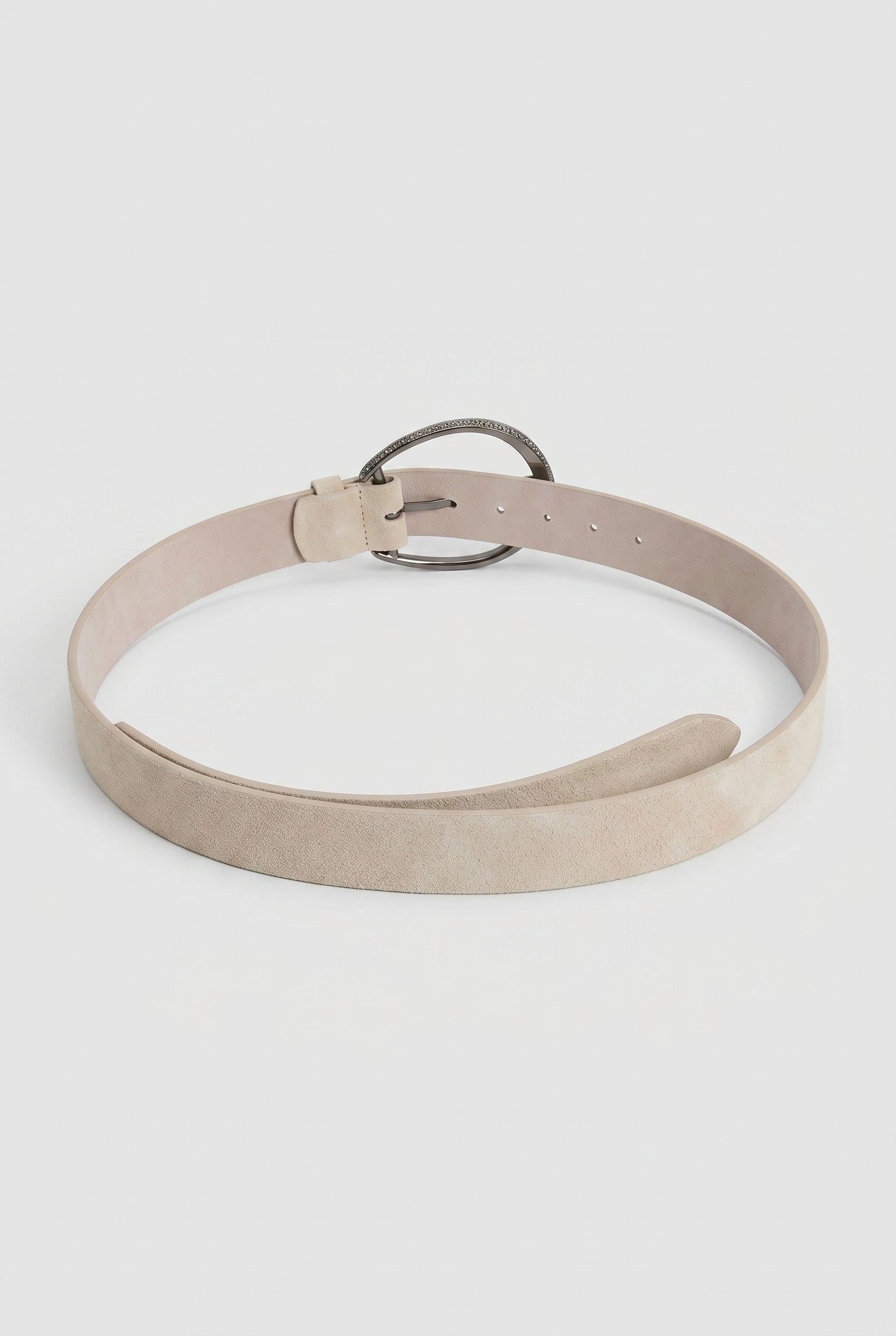 BRUNELLO CUCINELLI WOMEN'S LIGHT BROWN LEATHER BELT