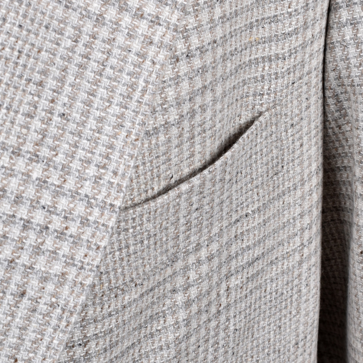 BRUNELLO CUCINELLI MEN'S SAND WOOL BLEND CHECK SUIT