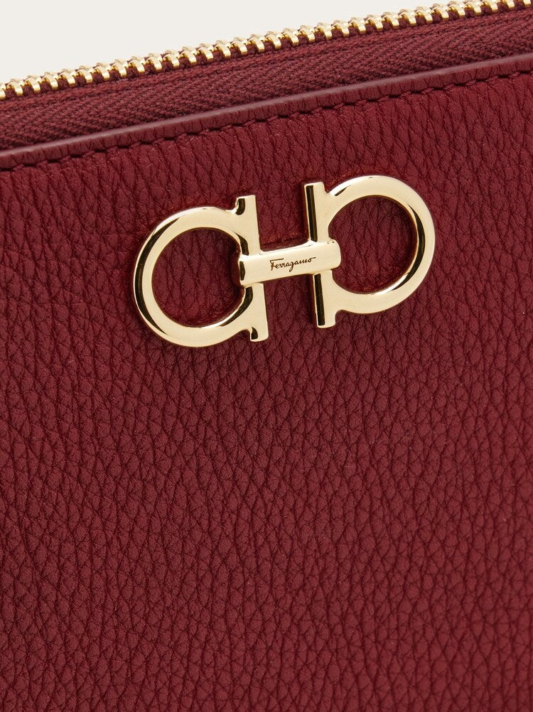 FERRAGAMO WOMEN'S RED CALF LEATHER WALLET