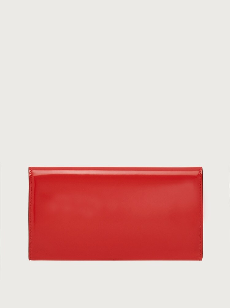 FERRAGAMO WOMEN'S RED CALF LEATHER WALLET