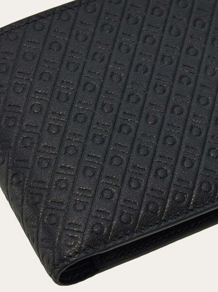 FERRAGAMO MEN'S BLACK CALF LEATHER WALLET