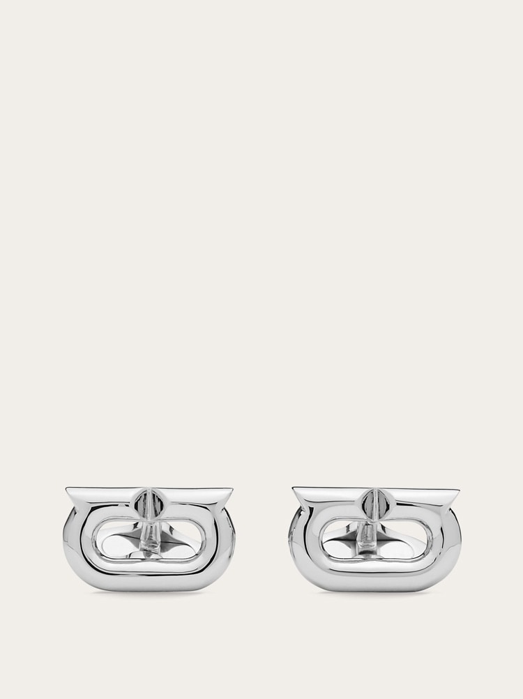 FERRAGAMO MEN'S SILVER METAL CUFFLINKS ACCESSORY