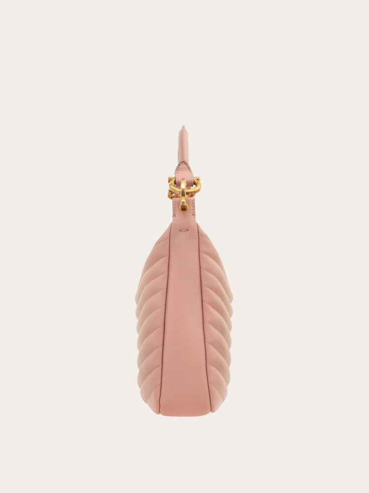 FERRAGAMO WOMEN'S PINK CALF LEATHER BAG