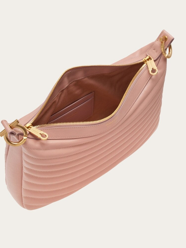 FERRAGAMO WOMEN'S PINK CALF LEATHER BAG