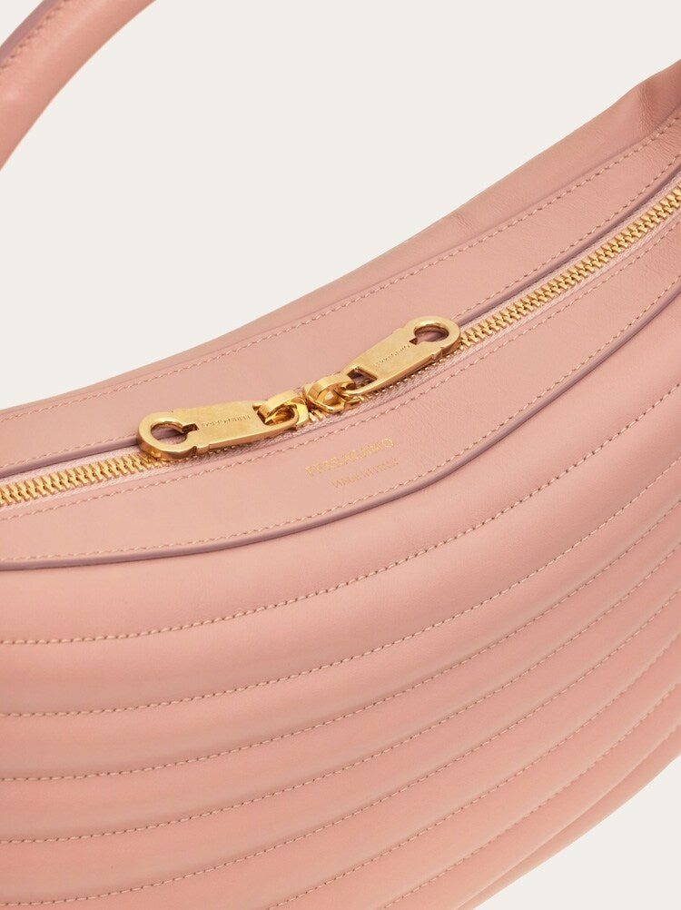 FERRAGAMO WOMEN'S PINK CALF LEATHER BAG