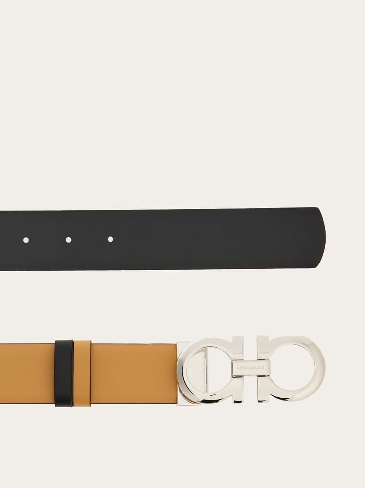 FERRAGAMO WOMEN'S TAN CALF LEATHER BELT
