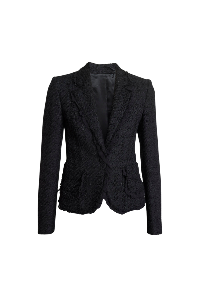Givenchy Tweed Froufrou Jacket-Black