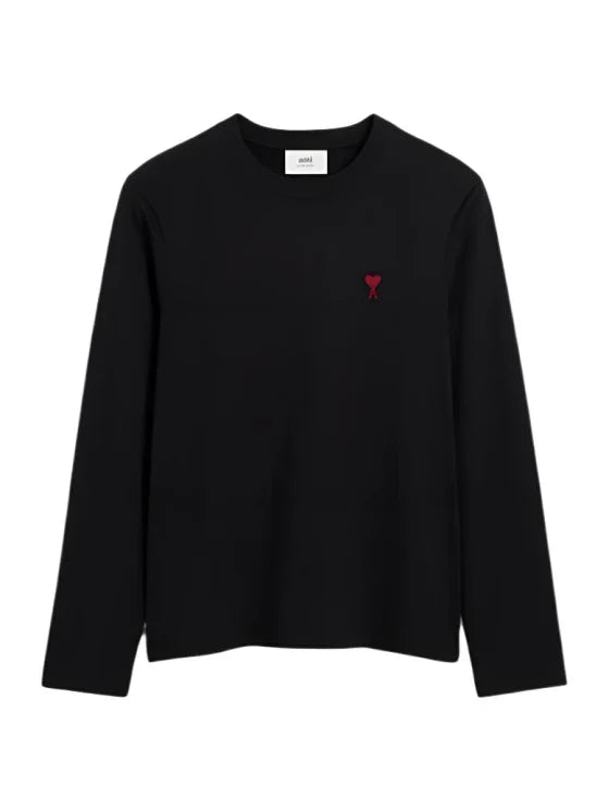 Ami Paris Long Sleeve T-Shirt in Black