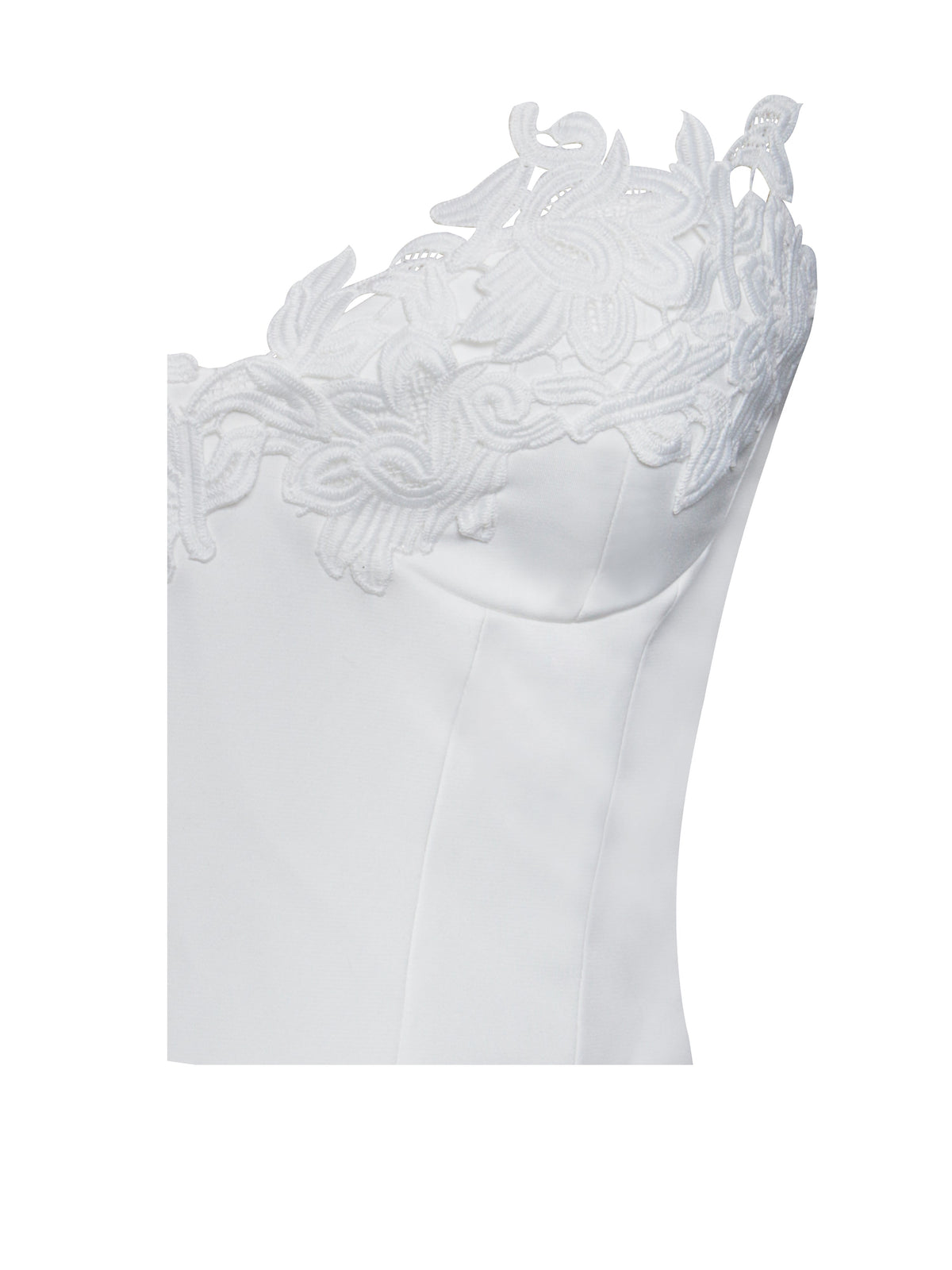 Rowan White Lace Drop Waist Corset Sundress (Archive Sale)