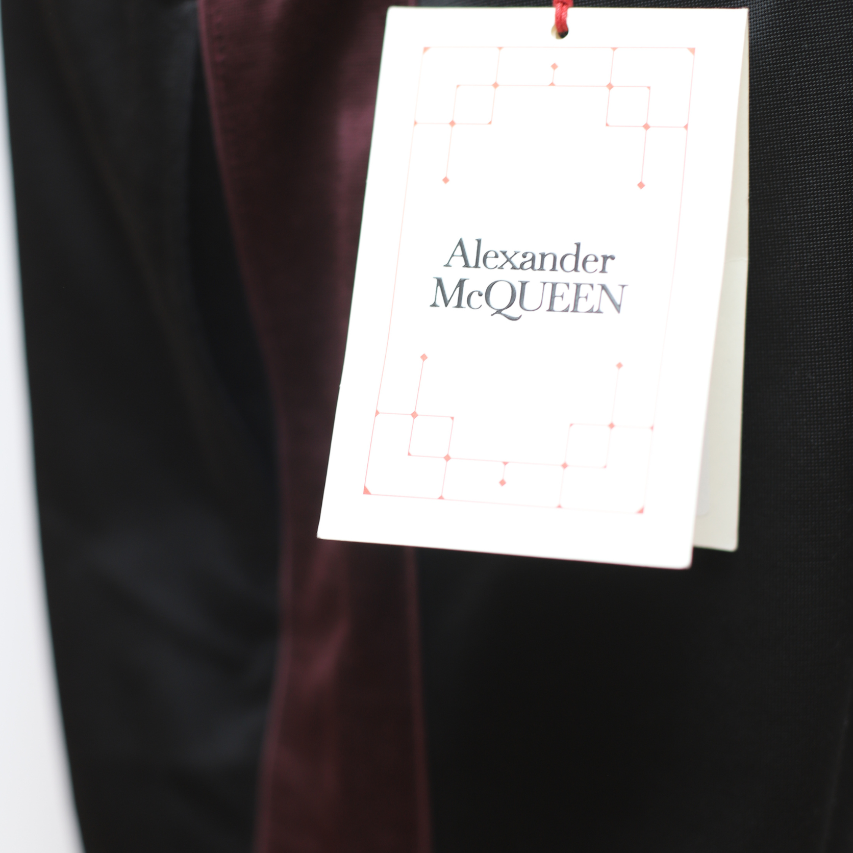 Alexander mcqueen Joggers in Black/Bordeaux