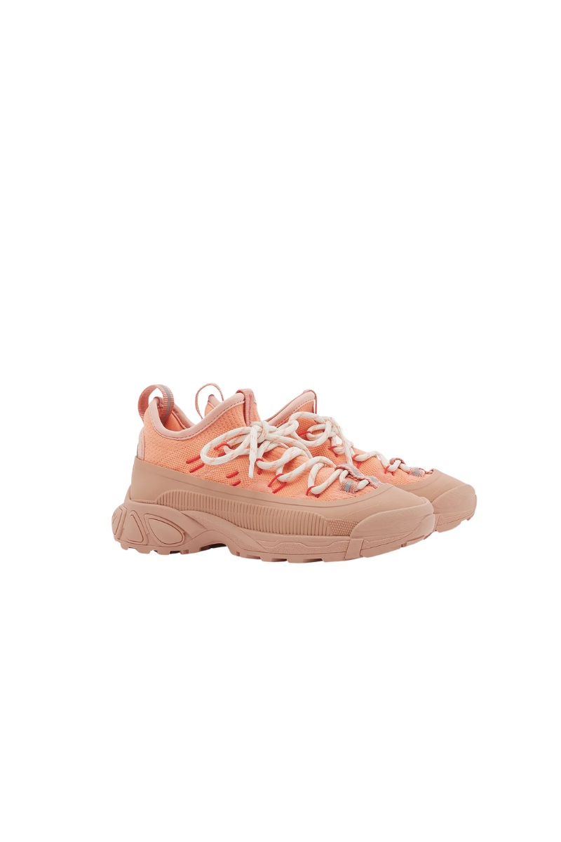 Burberry Girl's Arthur Knit Sneakers, Toddler/Kid In Warm Coral
