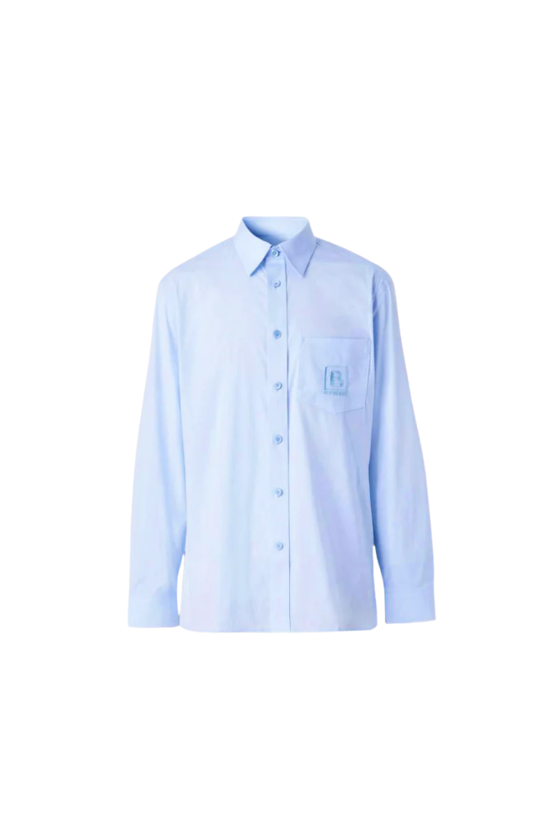 Burberry Men's Monogram Motif Technical Cotton Shirt
