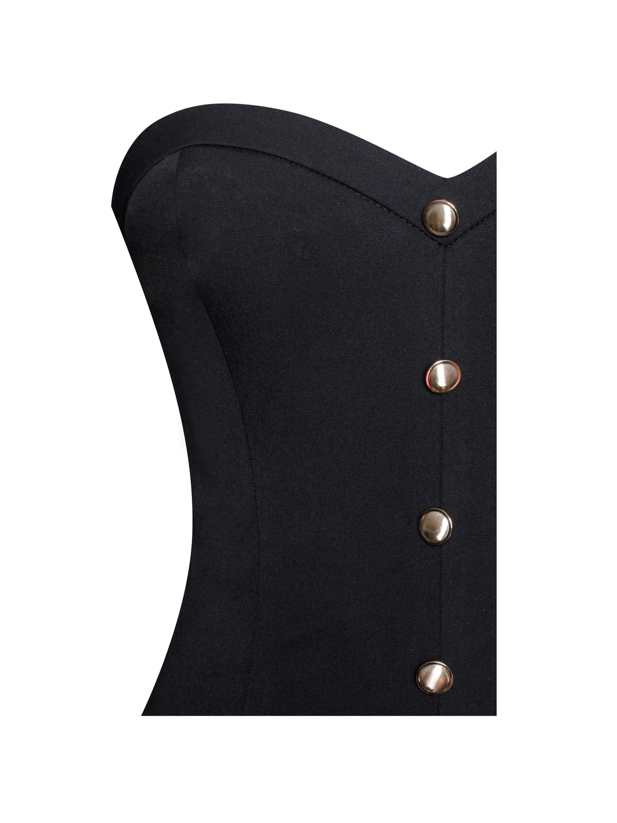 Kaden Black Drop Waist Mini Puffy Dress (Archive Sale)