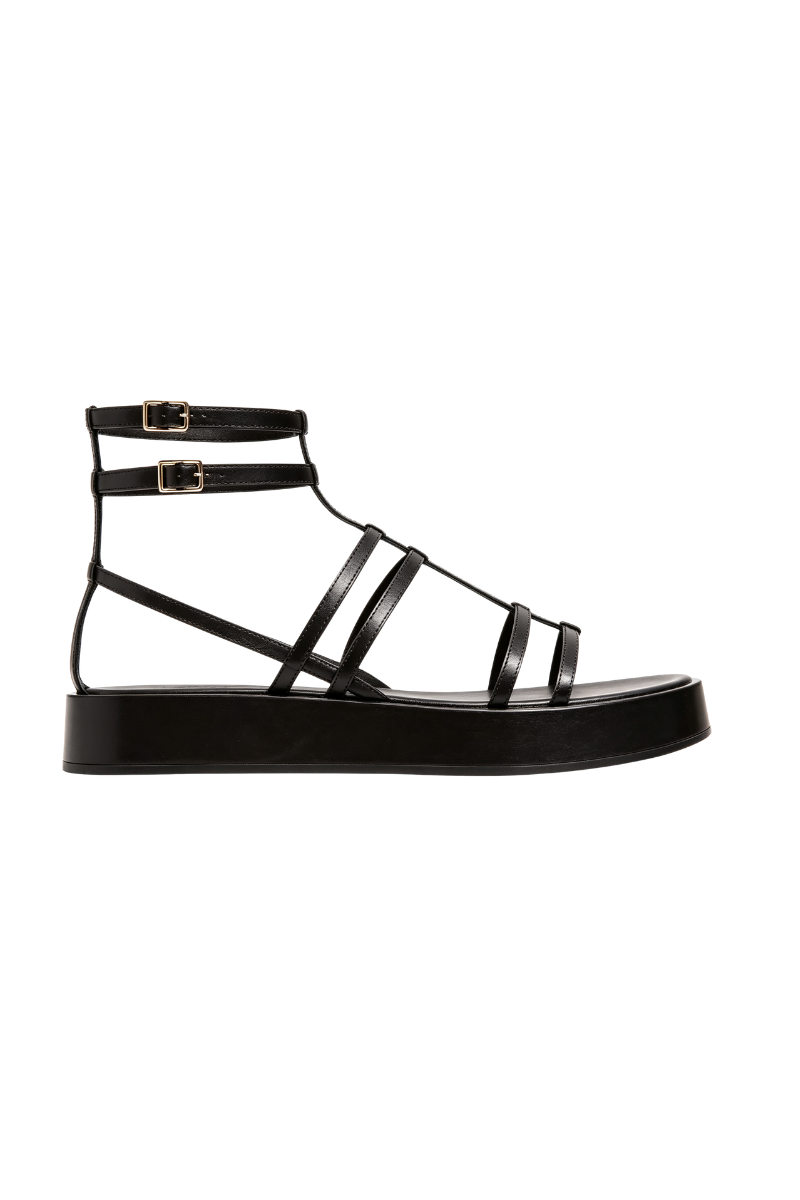Tory Burch Capri Strappy Platform Gladiator Sandal 5Mm Perfect Black 149693006