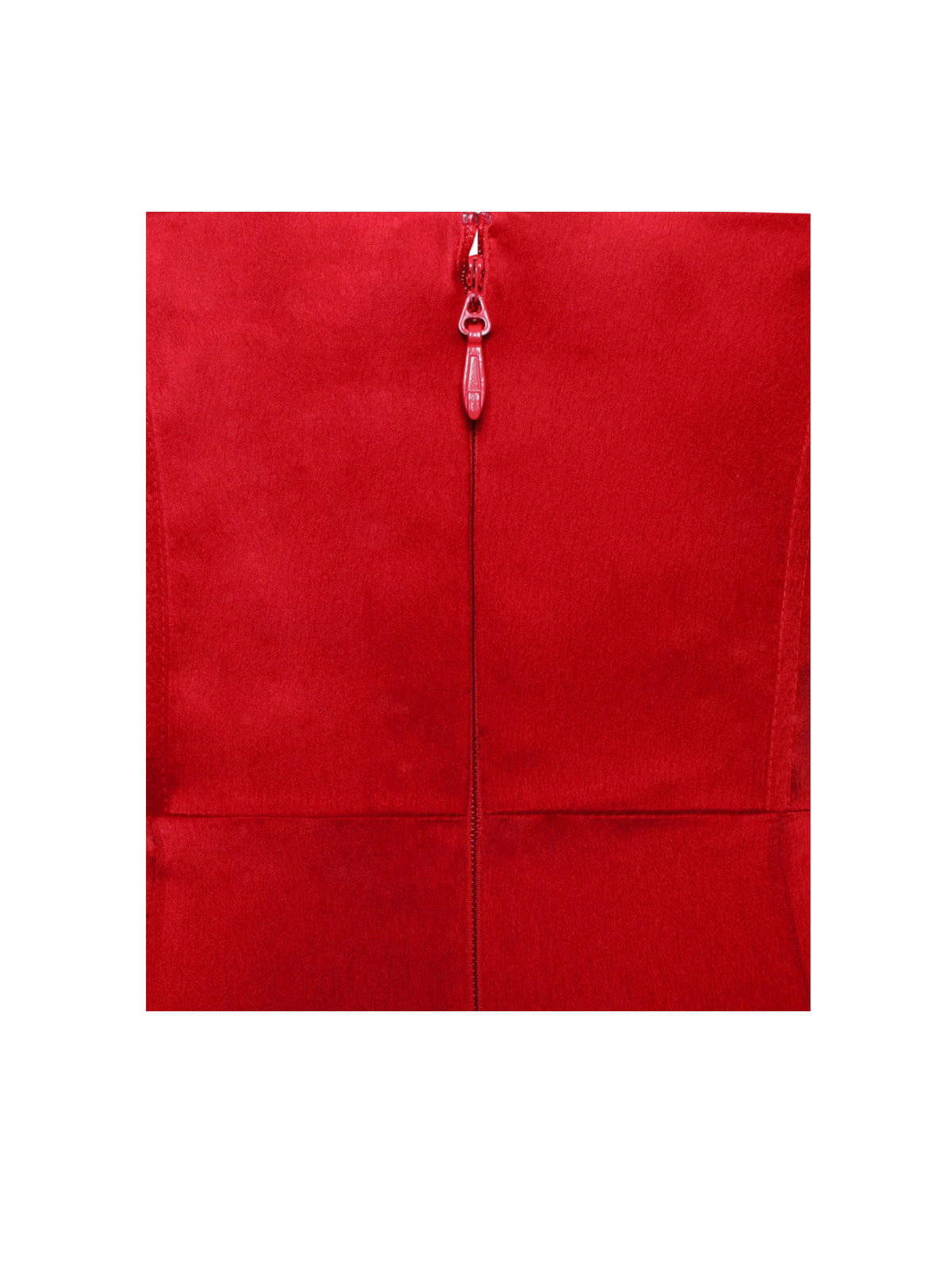 Zayda Red High Slit Corset Satin Gown (Archive Sale)