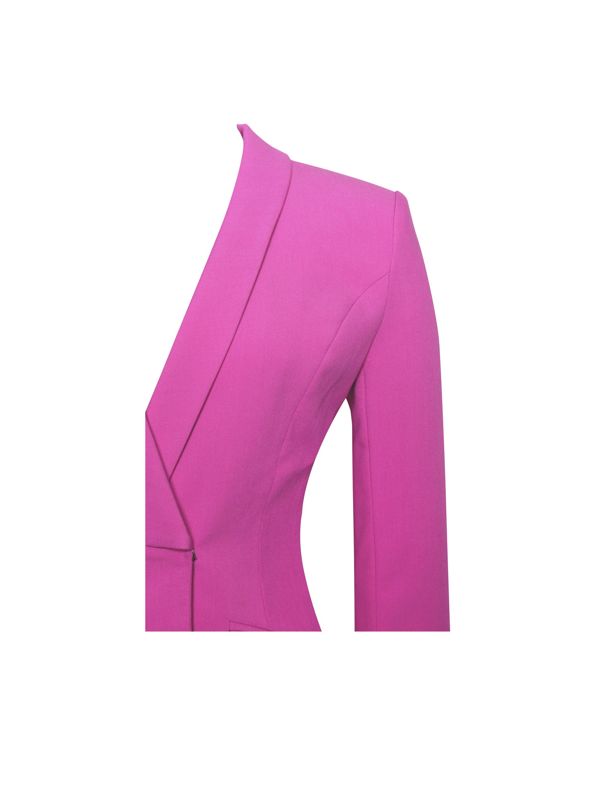 Madeline Fuchsia Feather Trim Blazer Dress (Archive Sale)