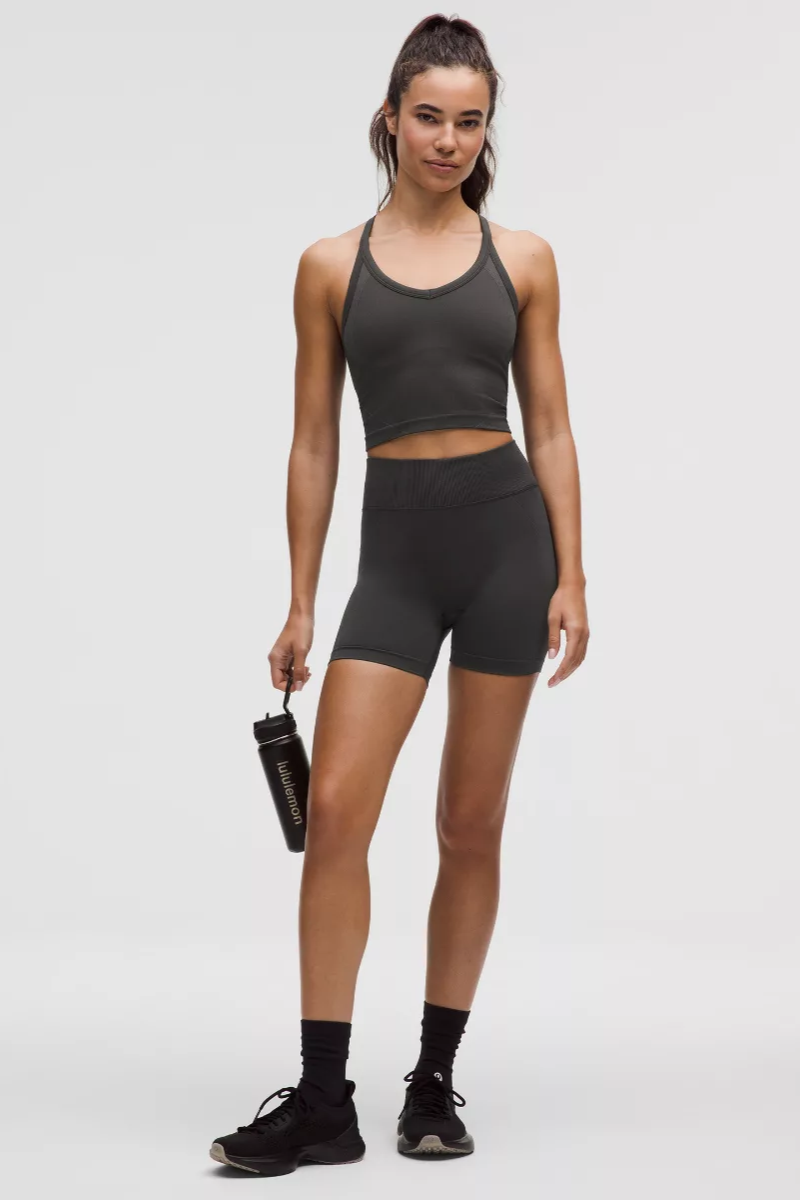 Lululemon Get Low HR Training Short 5" BLK/GGRE