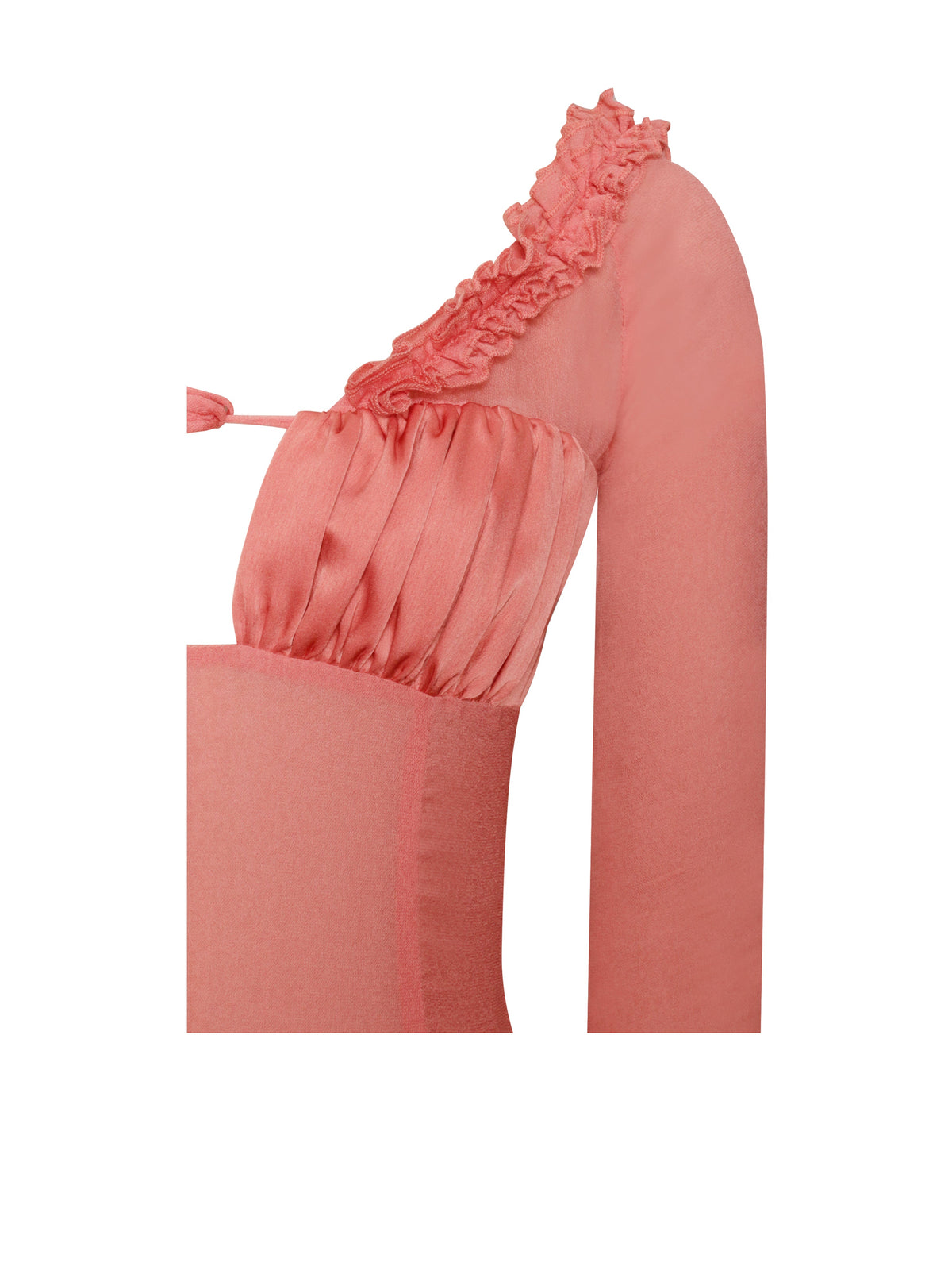 Fiorella Rosy Mauve Satin Rayon Midi Dress (Archive Sale)