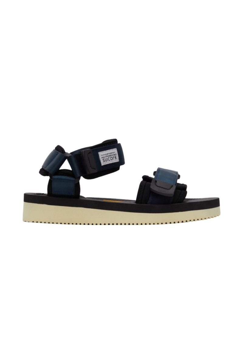 Suicoke Navy and Black CEL-V Sandals OG-022V2/DEPA-V2
