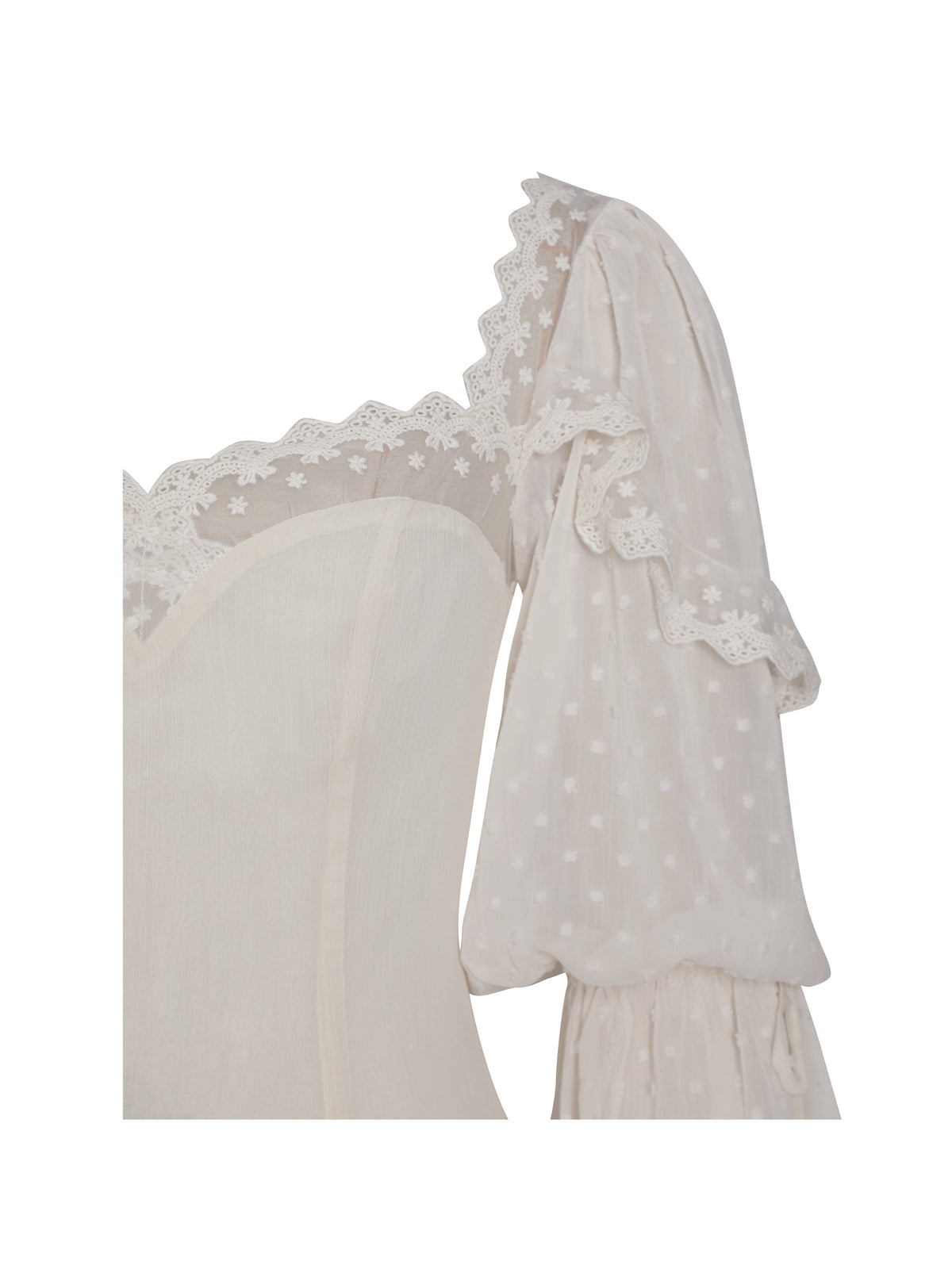 Zakira Lace Trim Half Sleeve Mini Dress (Archive Sale)