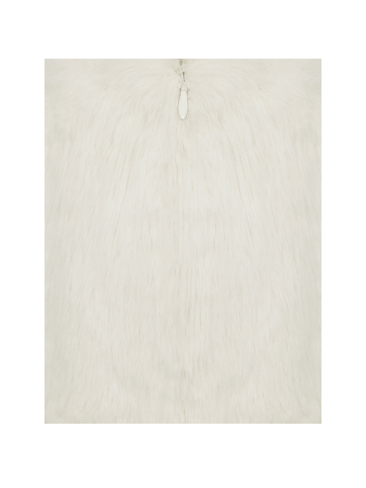 Narla Ivory Low-Waisted Fur Mini Skirt