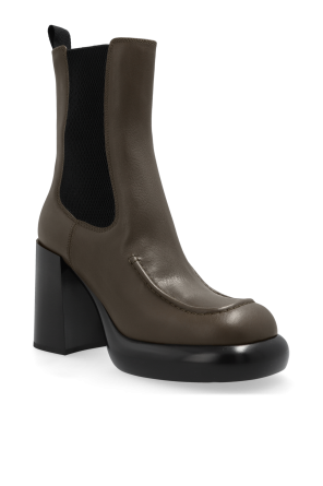Burberry GREEN Heeled ankle boots ‘Chelsea’