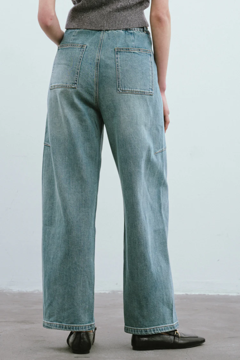 Max Simple Arc Pants Blue