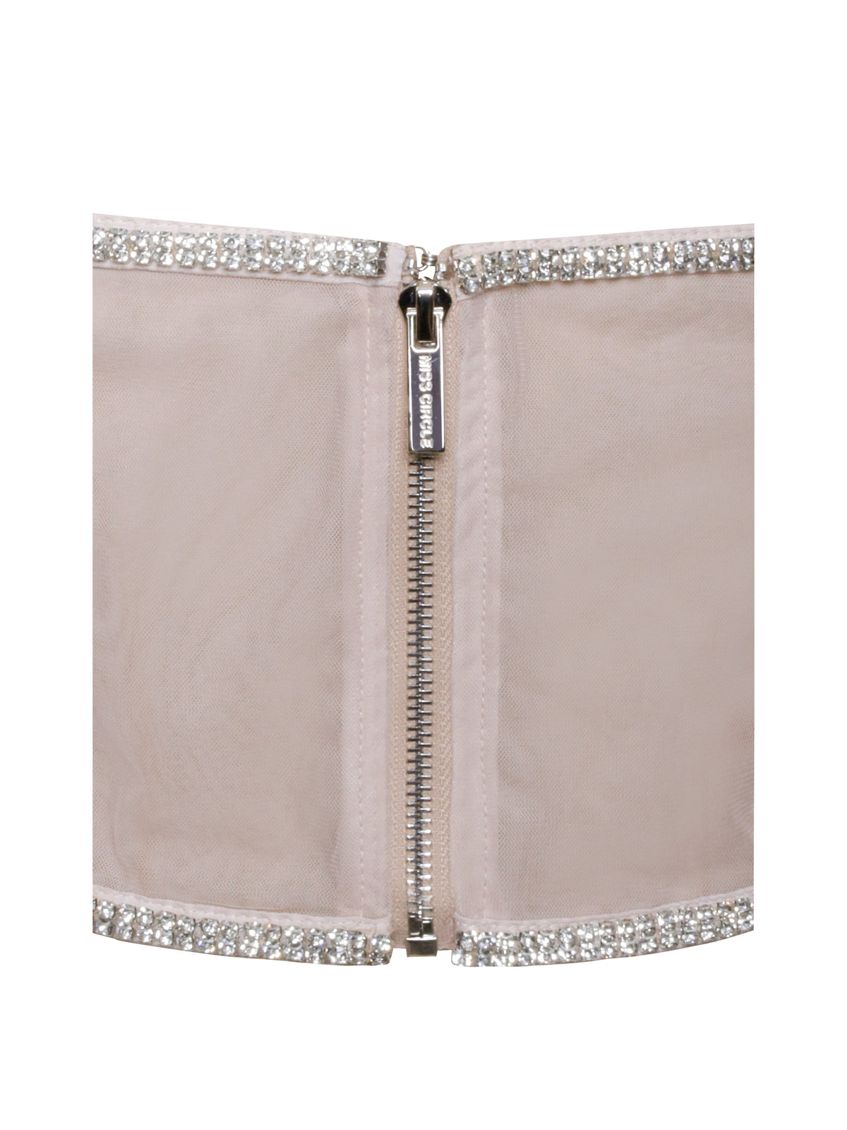 Cadence Champagne Satin Crystal Embellished Corset Dress(Archive Sale)