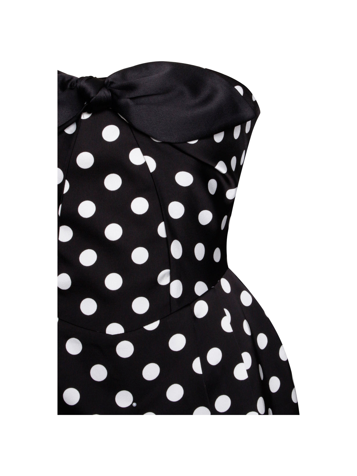Tahira Black Strapless Mini Dress with Bow (Archive Sale)