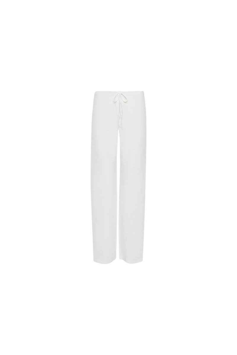 La Perla White Cotton Trousers