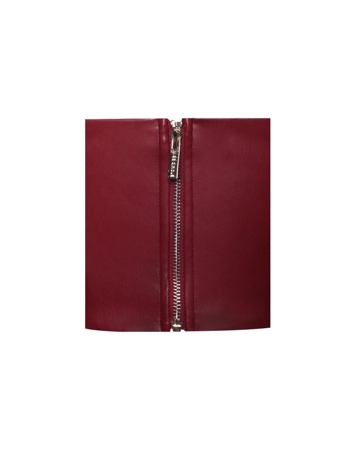 Anja Burgundy Vegan Leather Boned Corset Top (Archive Sale)