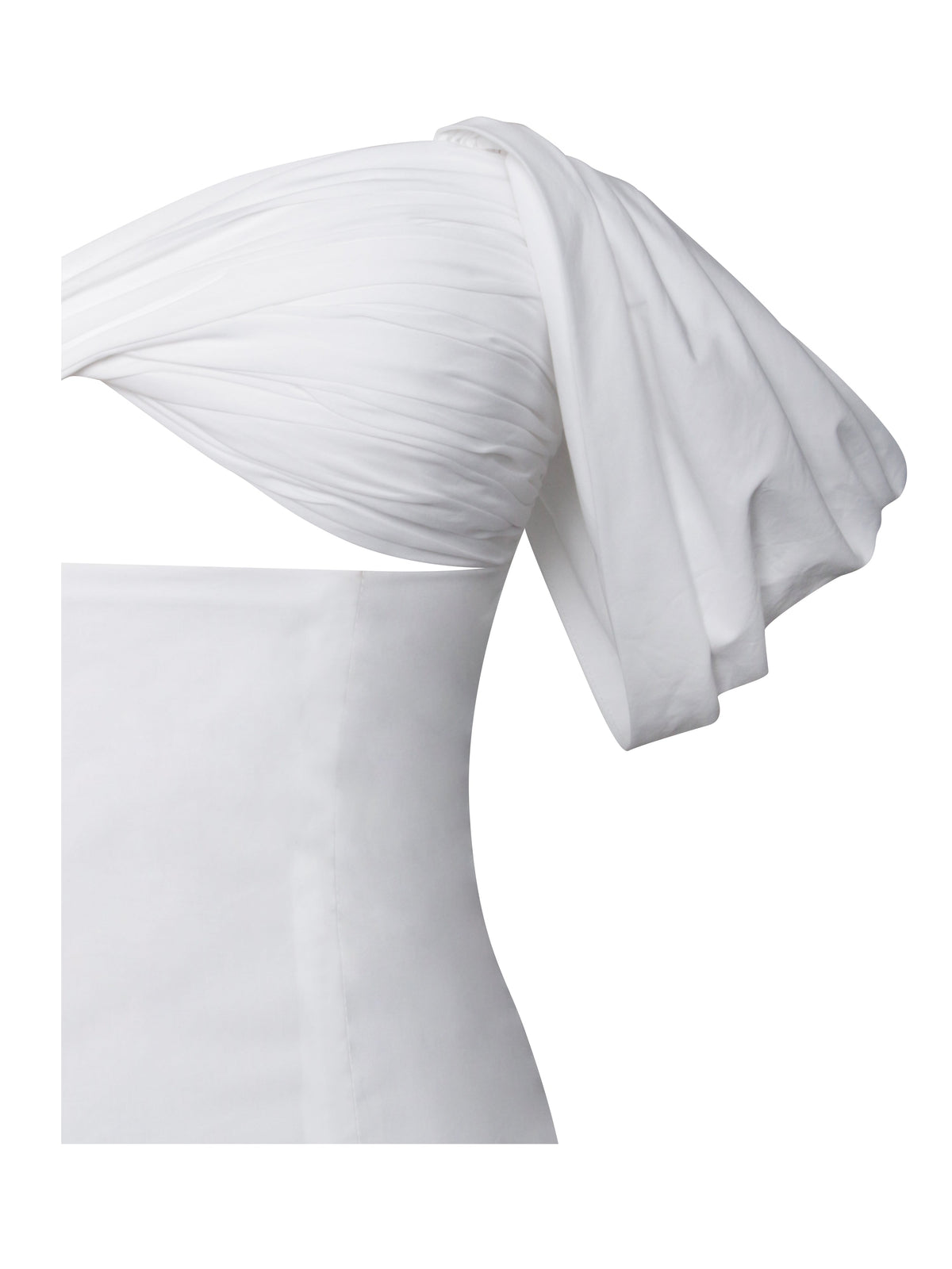 Umika White Bubble Hem Mini Dress (Archive Sale)