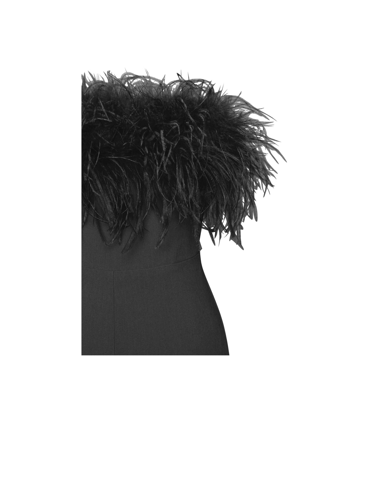 Kylan Black Feather Jumpsuit (Archive Sale)