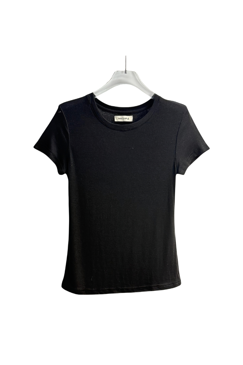 Max Simple Tiny Tee Black