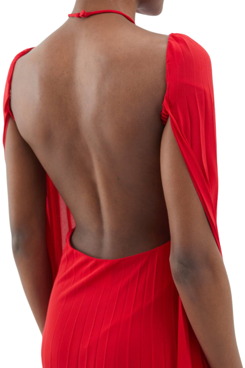 Valentino Silk Dress Rosso  2B0VDF761MH_157