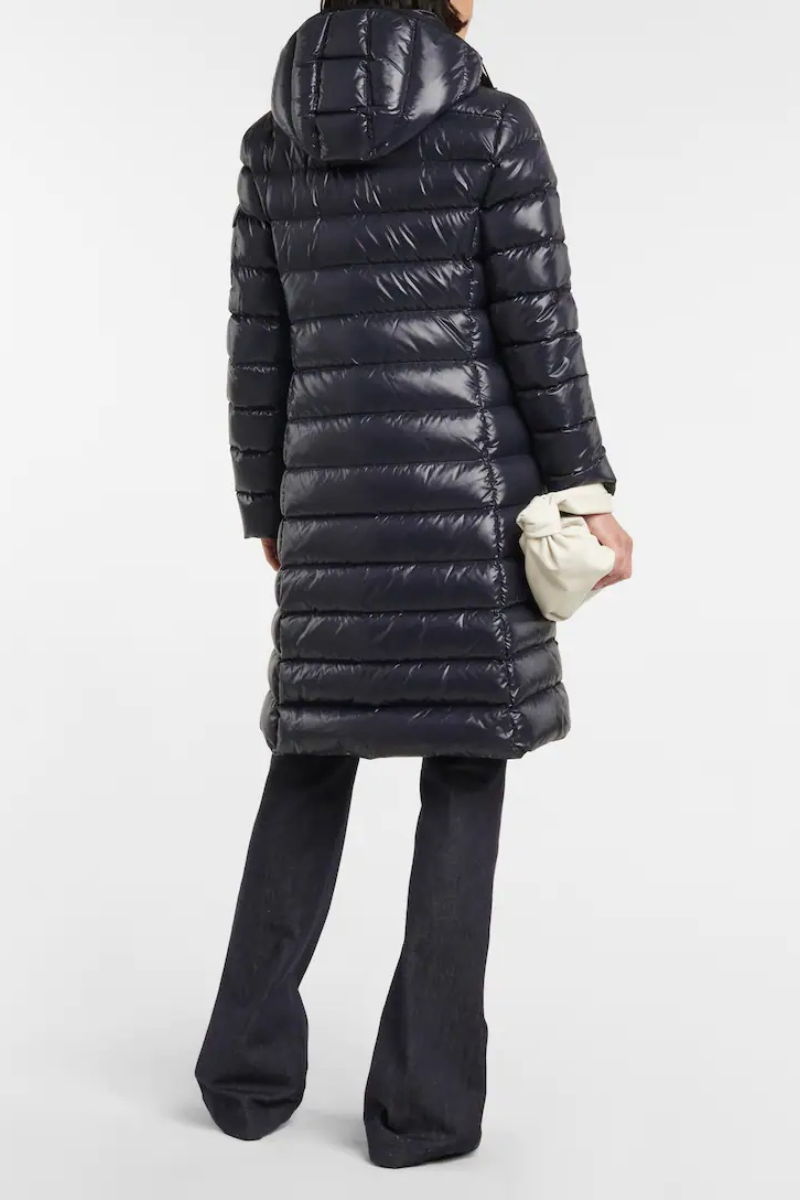 Moncler Women MOKA JACKET Long Glossy Down Coat