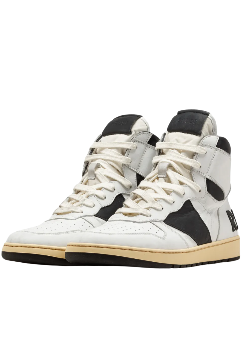 Mens | RHUDE Rhecess-Hi Sneakers Perfect Black/White