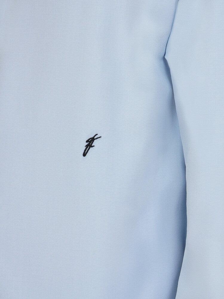 FERRAGAMO MEN'S LIGHT BLUE COTTON SHIRT