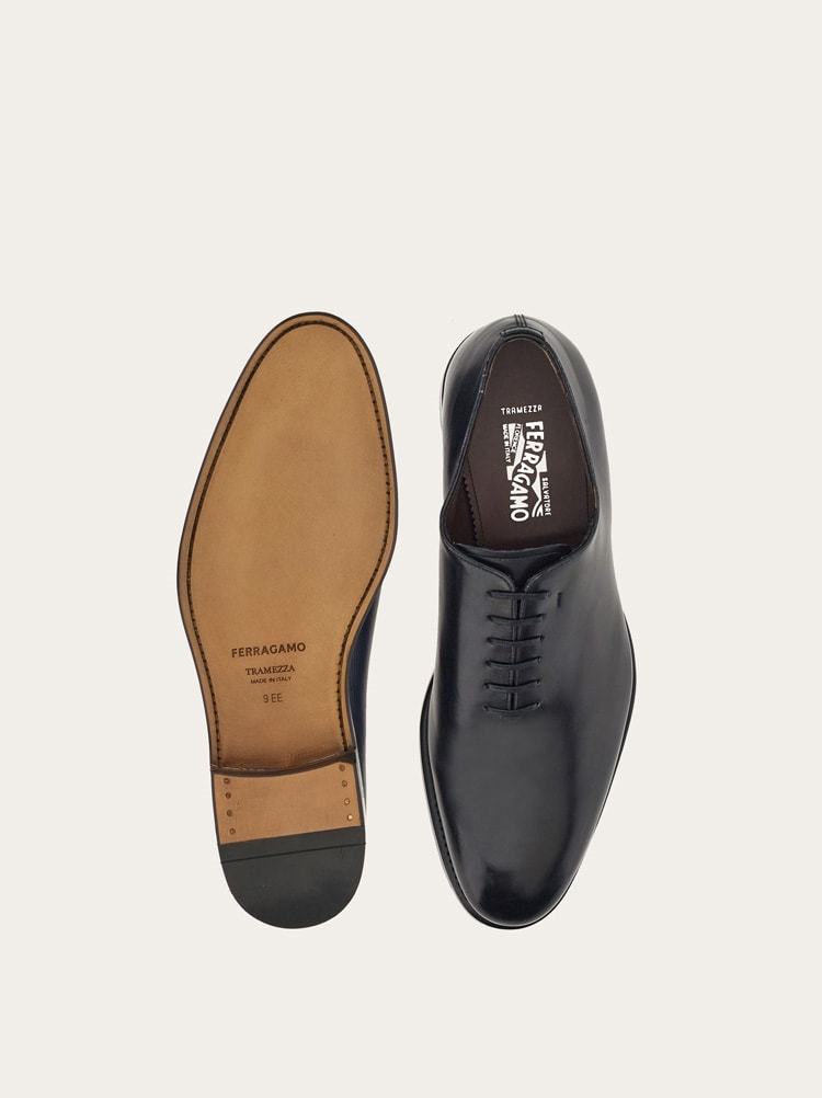FERRAGAMO MEN'S BLACK CALF LEATHER SHOE