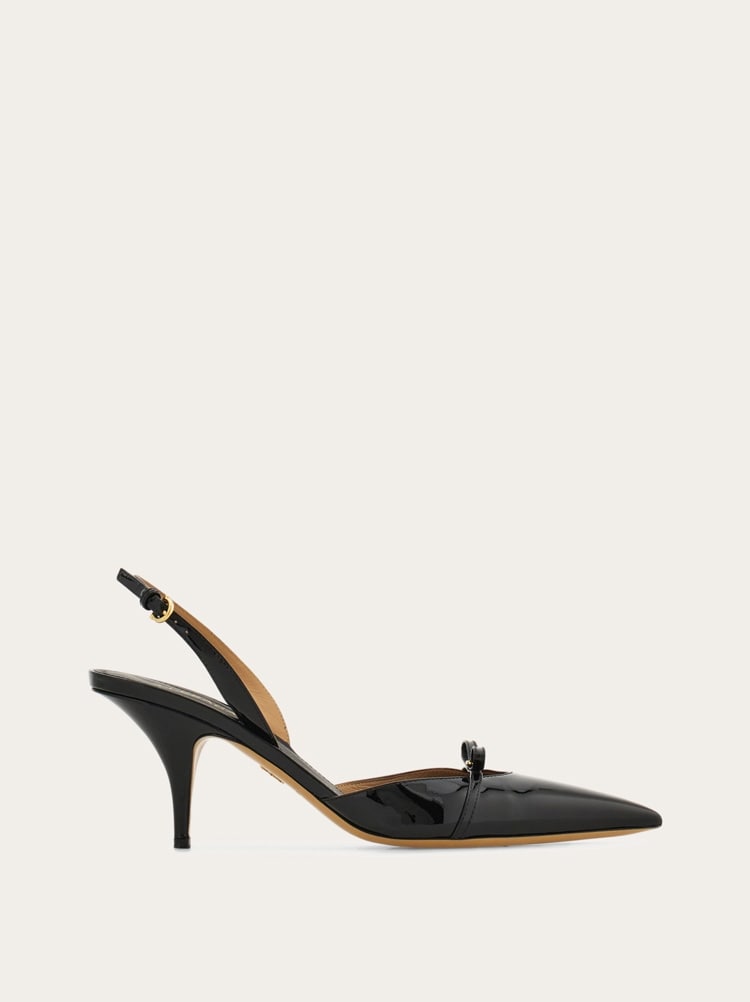 FERRAGAMO WOMEN'S BLACK PATENT LEATHER SHOES