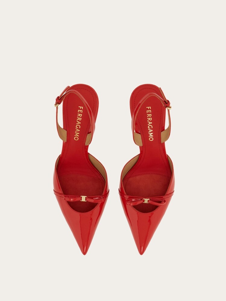 FERRAGAMO WOMEN'S RED PATENT LEATHER SHOES