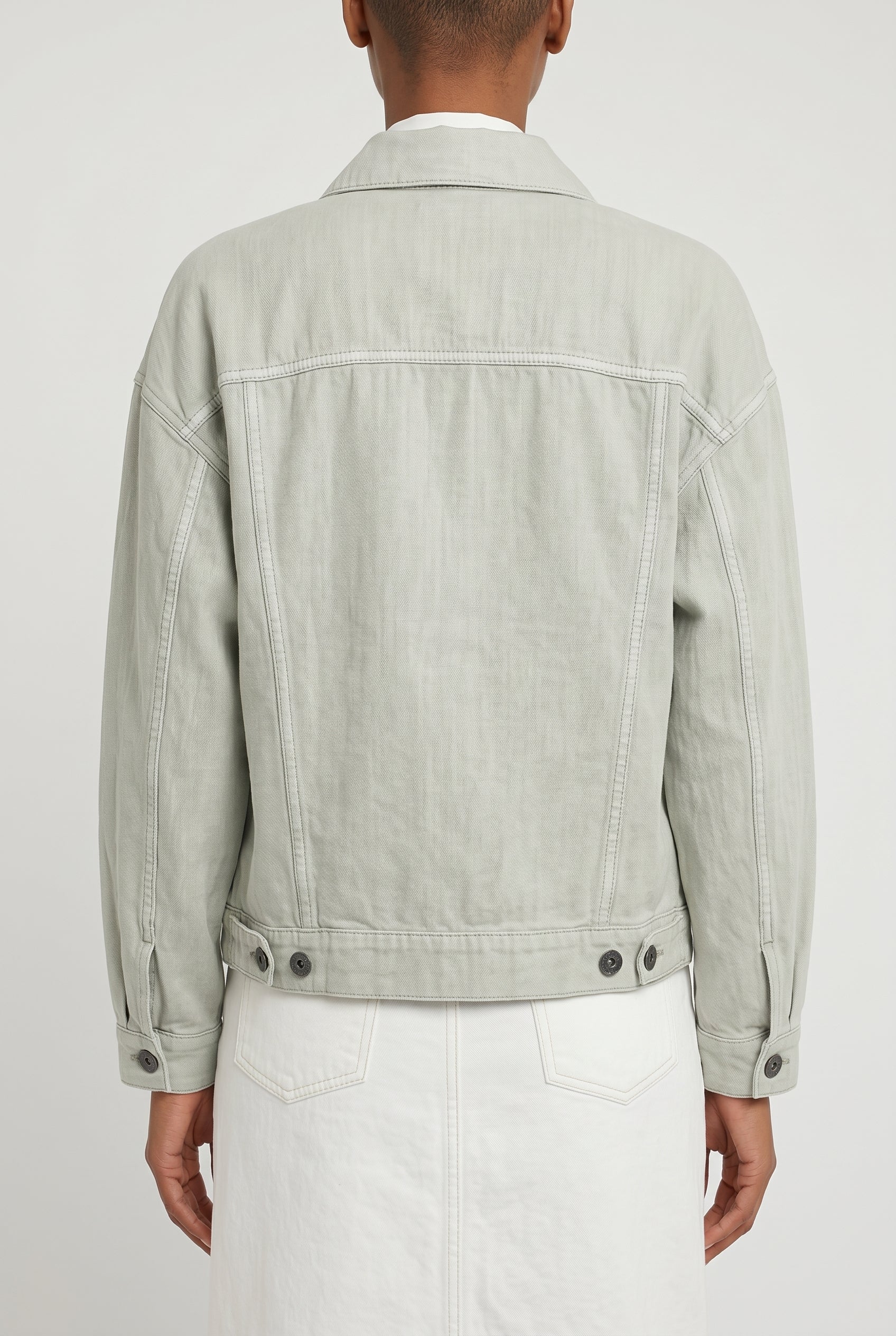 BRUNELLO CUCINELLI WOMEN'S LIGHT GREEN LINEN JACKET