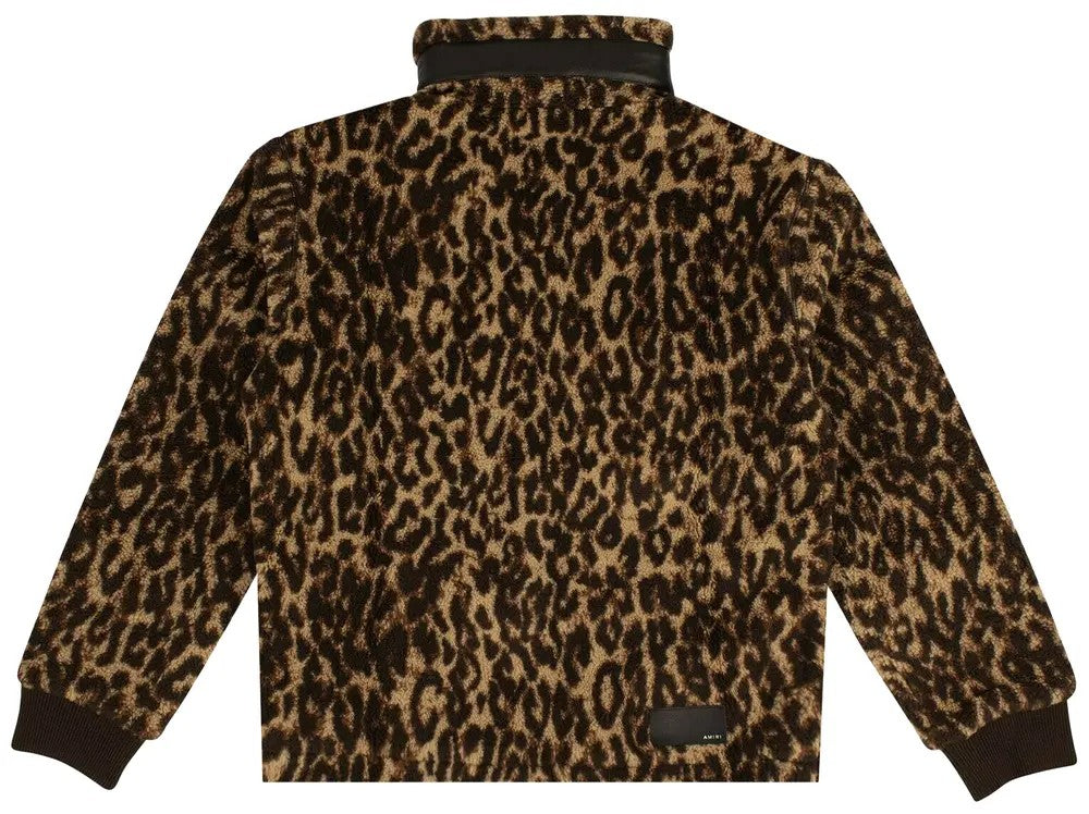 AMIRI MEN'S BROWN LEOPARD PRINT JACKET