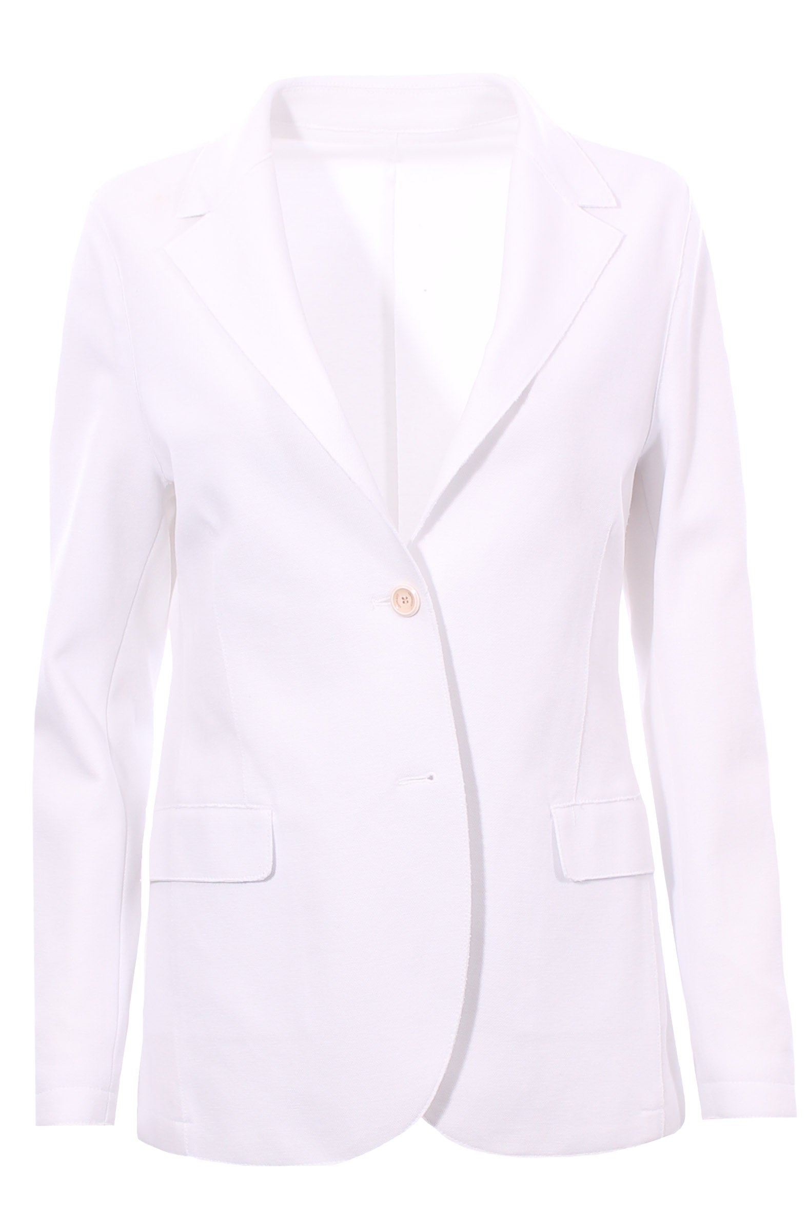ELEVENTY WOMEN'S WHITE TAILORED BLAZER
