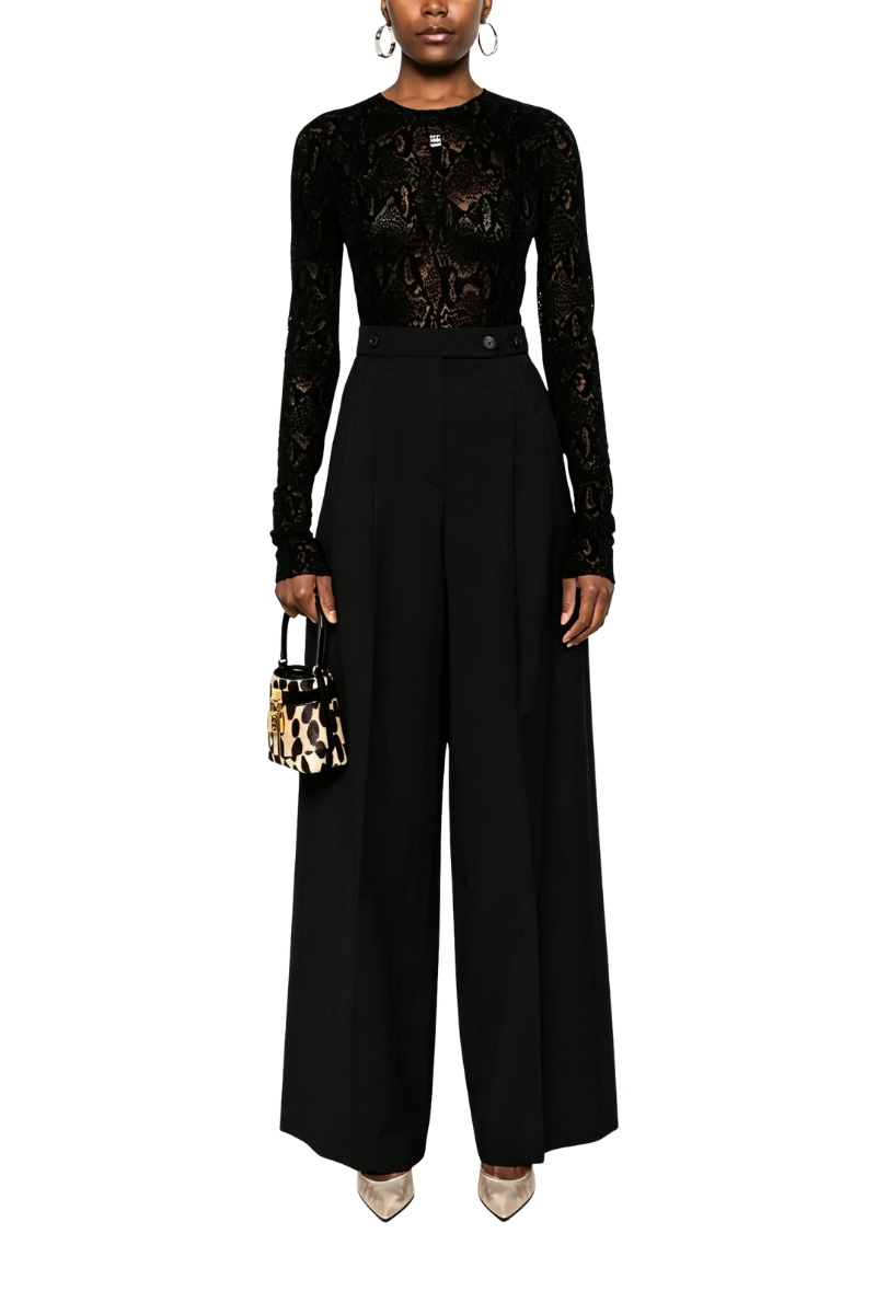 Givenchy Pleated Pants Black BW515715UG