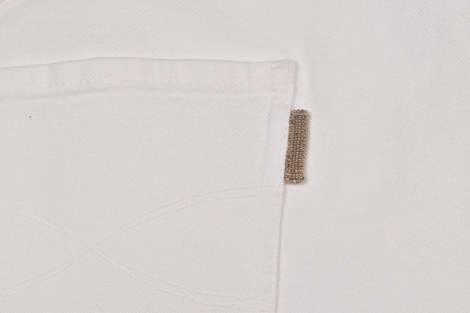 BRUNELLO CUCINELLI WOMEN'S OFF WHITE STRAIGHT COTTON TROUSERS