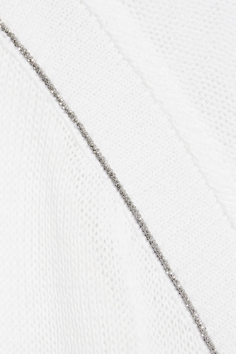 BRUNELLO CUCINELLI WOMEN'S WHITE COTTON KNIT DRESS
