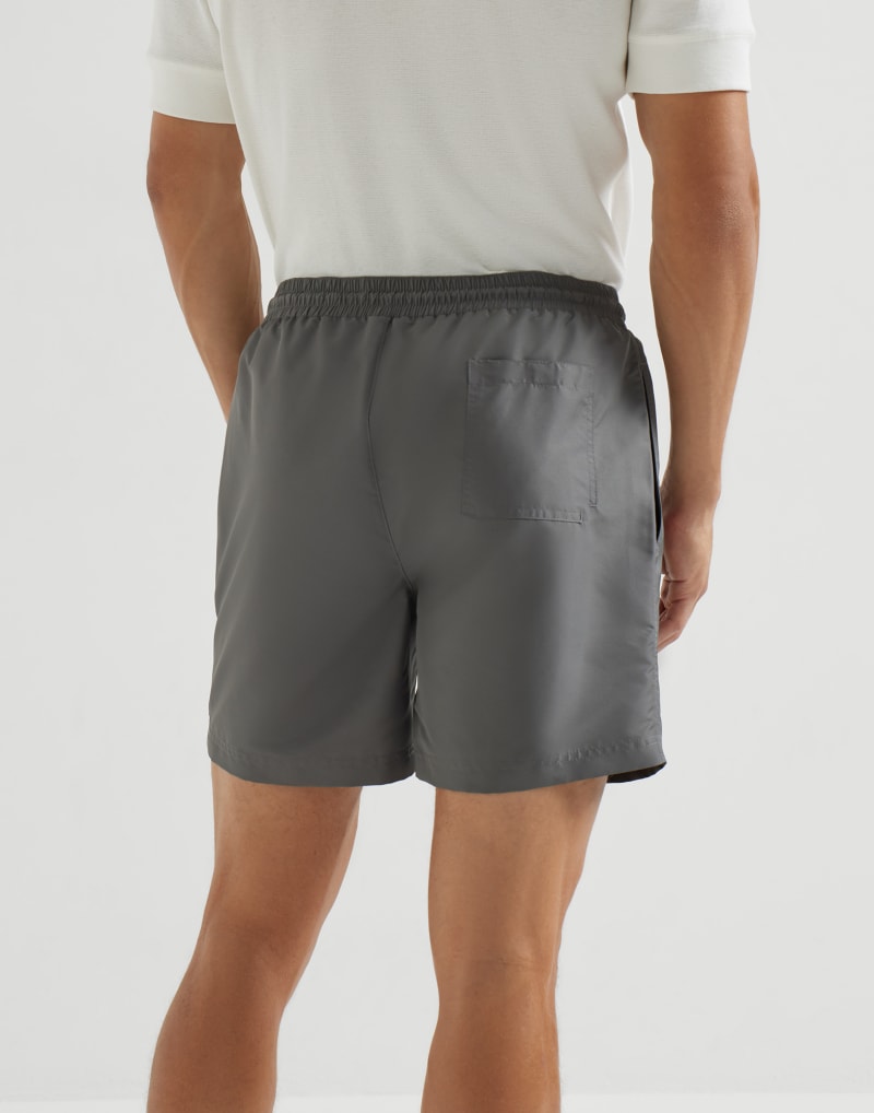 BRUNELLO CUCINELLI MEN'S DARK GREY SWIM SHORTS