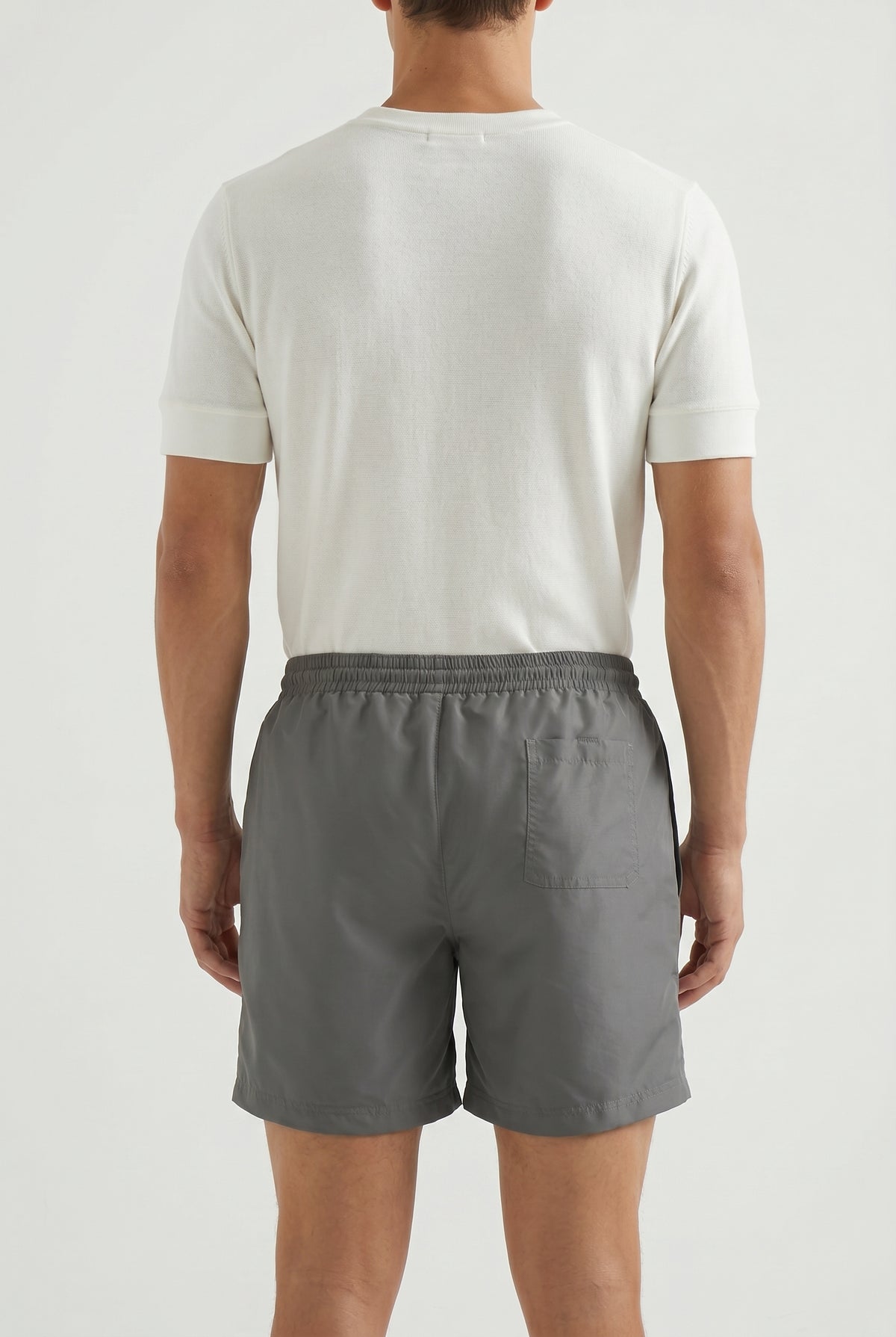 BRUNELLO CUCINELLI MEN'S DARK GREY SWIM SHORTS